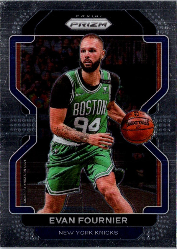 2021 Panini Prizm Blue Evan Fournier #153