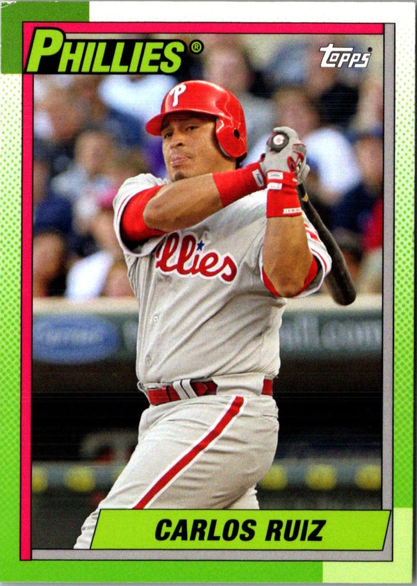 2013 Topps Archives Orange Day Glow Carlos Ruiz #162