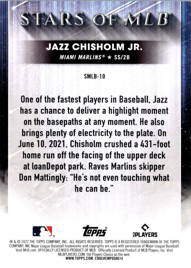 2022 Topps Stars of MLB Jazz Chisholm Jr.