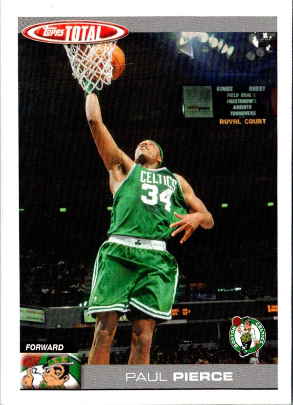 2005 Topps Total Team Checklists Paul Pierce #2