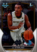 2022 Bowman University Chrome JJ Starling