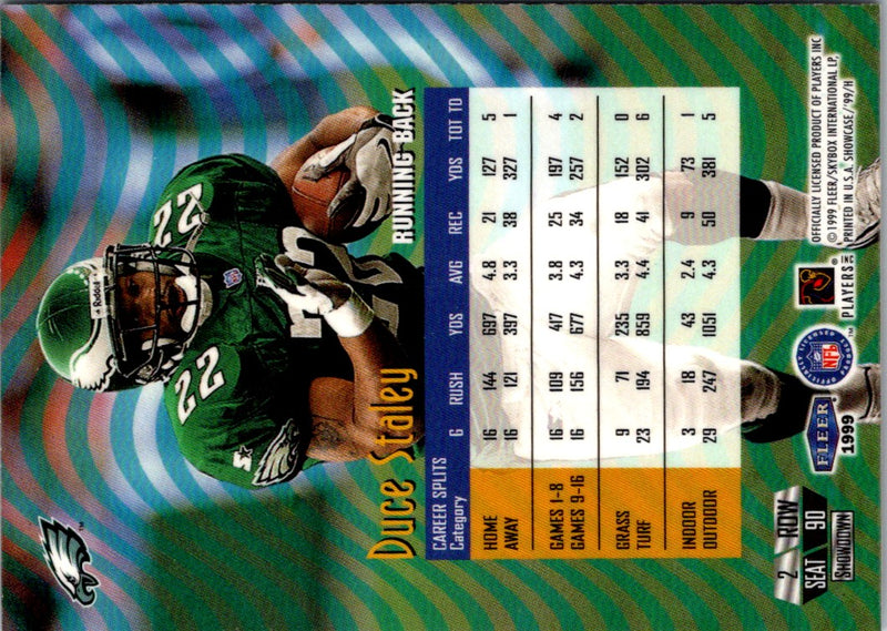 1999 Flair Showcase Legacy Collection Duce Staley