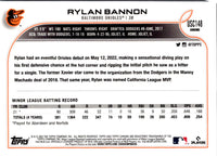 2022 Topps Chrome Update Purple Refractor Rylan Bannon #USC148