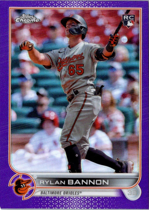 2022 Topps Chrome Update Purple Refractor Rylan Bannon #USC148