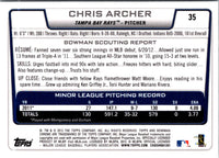2012 Bowman Draft Picks & Prospects Chrome Chris Archer #35