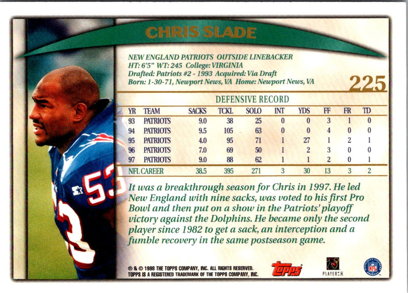 1998 Topps Chris Slade