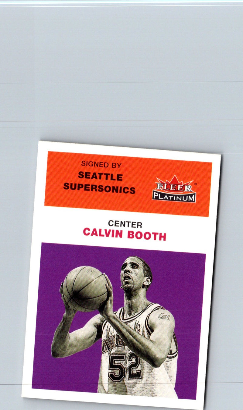 2001 Fleer Platinum Calvin Booth