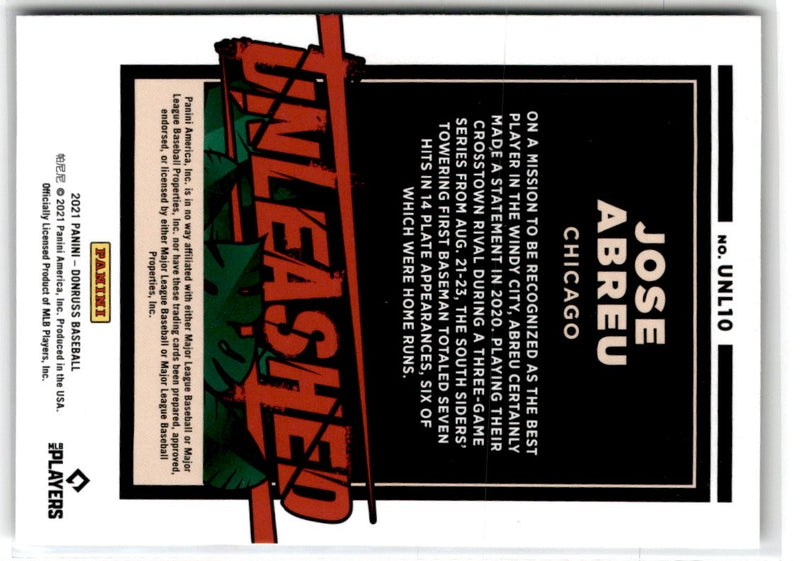 2021 Donruss Jose Abreu