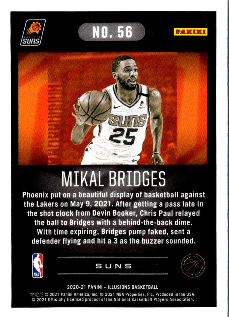 2020 Panini Illusions Asia Red Mikal Bridges