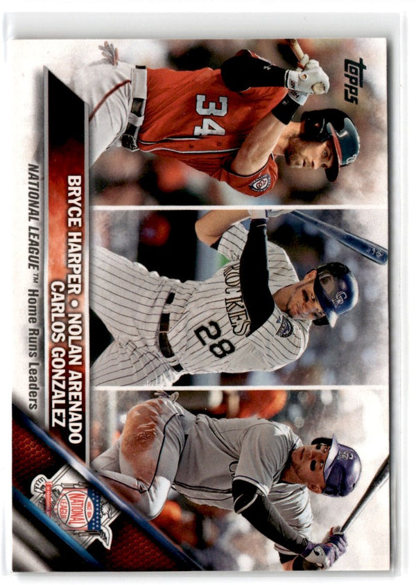 2016 Topps Bryce Harper/Nolan Arenado/Carlos Gonzalez #337