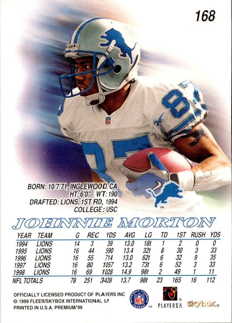 1999 SkyBox Premium Johnnie Morton