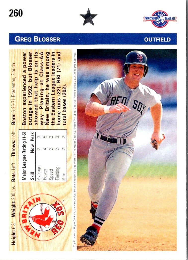 1992 Upper Deck Minors Greg Blosser