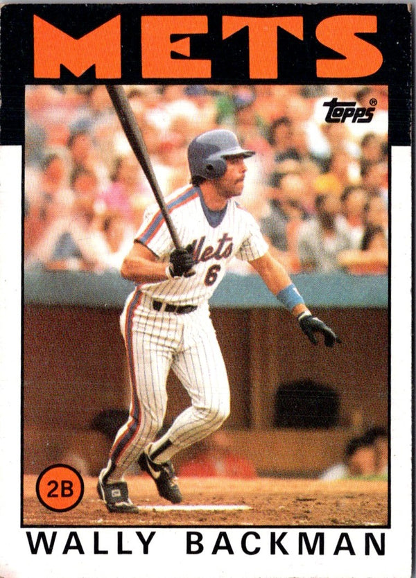 1986 Topps Wally Backman #191