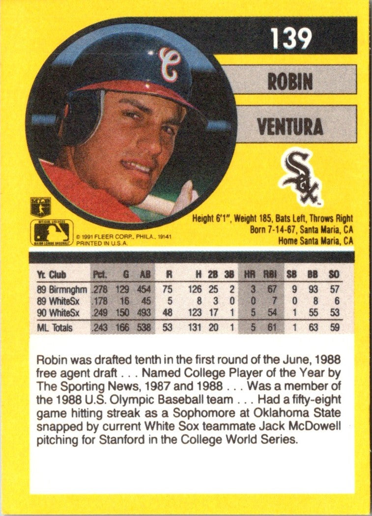 1991 Fleer Robin Ventura