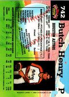 1992 Stadium Club Butch Henry #742 Rookie