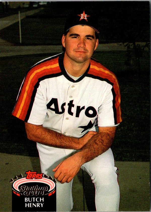 1992 Stadium Club Butch Henry #742 Rookie