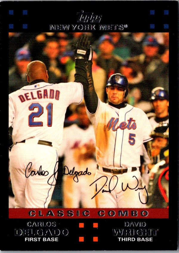 2007 Topps David Wright/Carlos Delgado #328