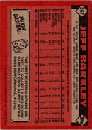 1986 Topps Jeff Barkley