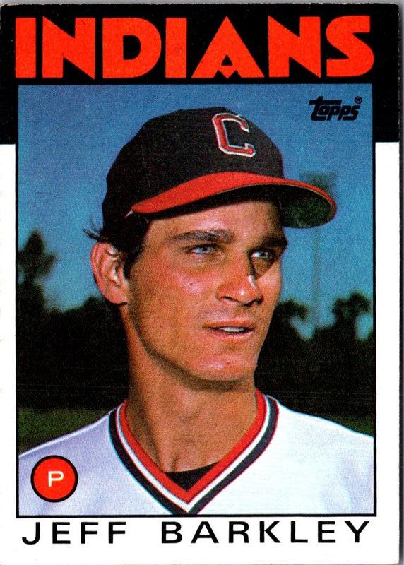 1986 Topps Jeff Barkley #567 Rookie