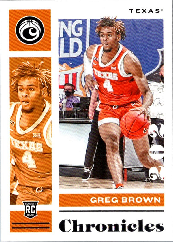 2021 Panini Chronicles Draft Picks Orange Greg Brown III #14