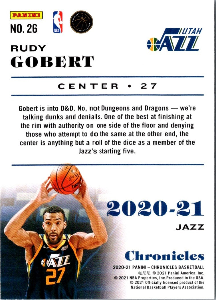 2021 Panini Origins Rudy Gobert