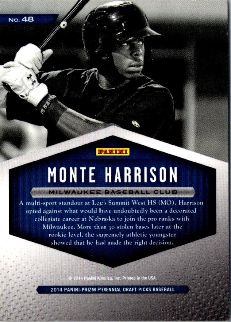 2014 Panini Prizm Perennial Draft Picks Class Monte Harrison