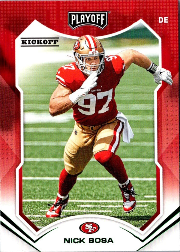 2021 Panini Playoff Red Zone Nick Bosa #192