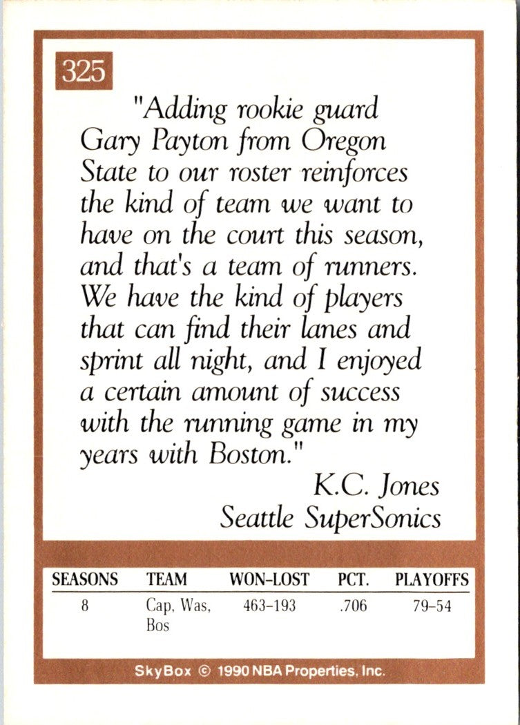 1990 SkyBox K.C. Jones