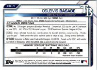 2021 Bowman Draft Chrome Osleivis Basabe #BDC-71
