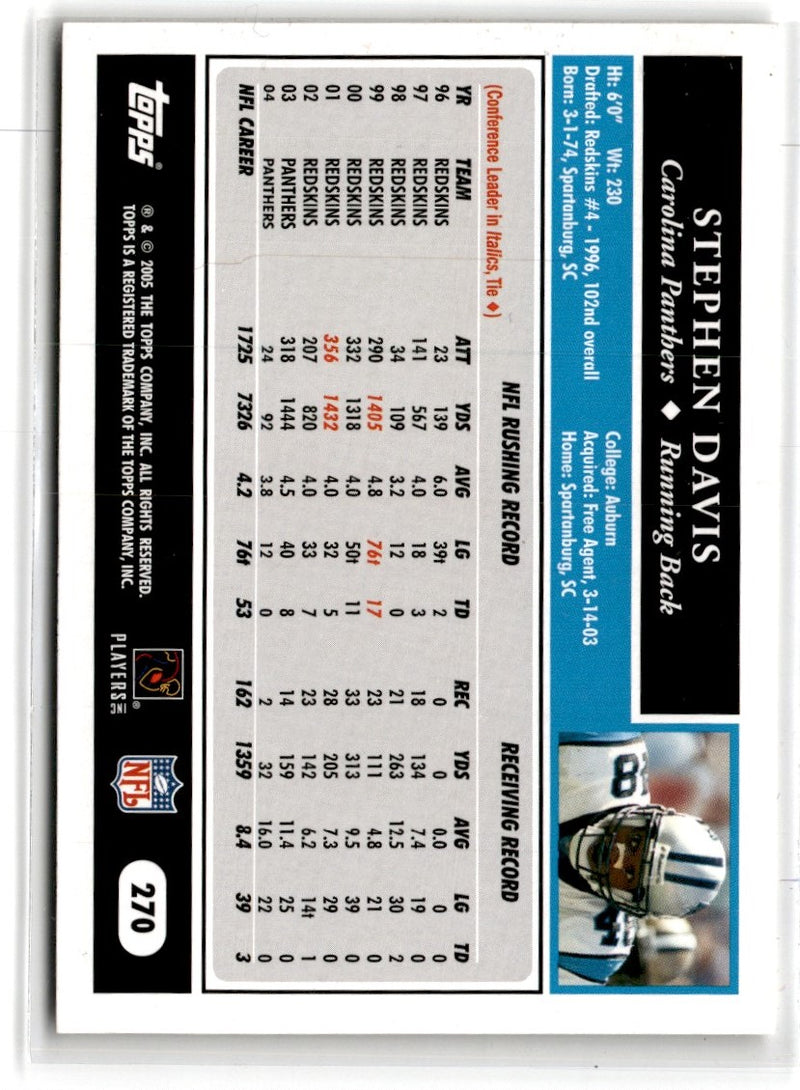 2005 Topps 1st Edition Stephen Davis