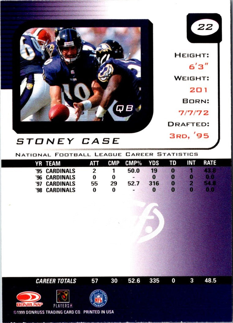 1999 Leaf Rookies & Stars Stoney Case