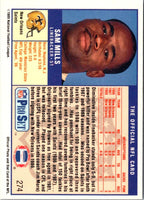 1989 Pro Set Sam Mills #274