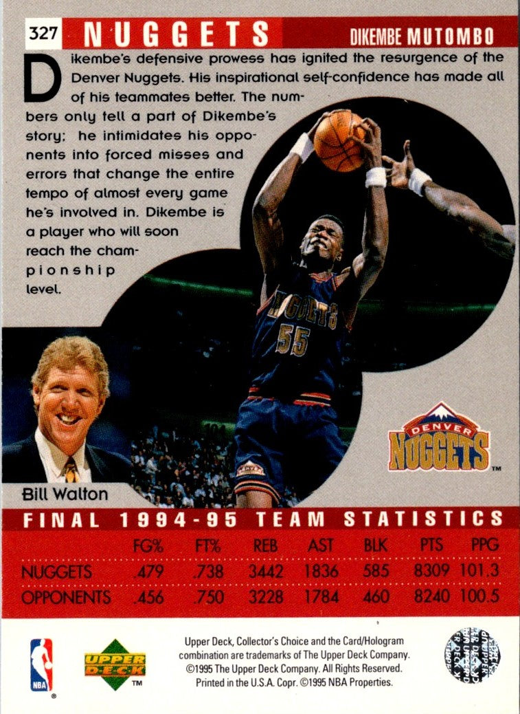 1995 Collector's Choice Japanese Dikembe Mutombo