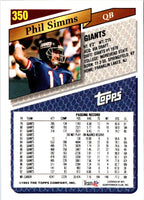 1993 Topps Phil Simms #350