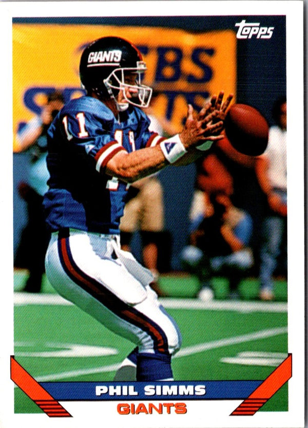 1993 Topps Phil Simms #350