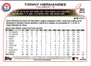 2022 Topps Yonny Hernandez
