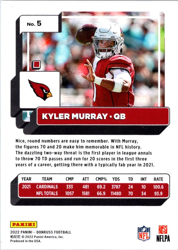 2022 Donruss Red Press Proof Kyler Murray