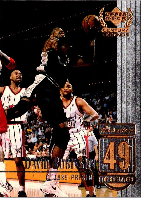 1999 Upper Deck Century Legends David Robinson #49