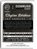 2017 Donruss Retro Variations 1983 Clayton Kershaw