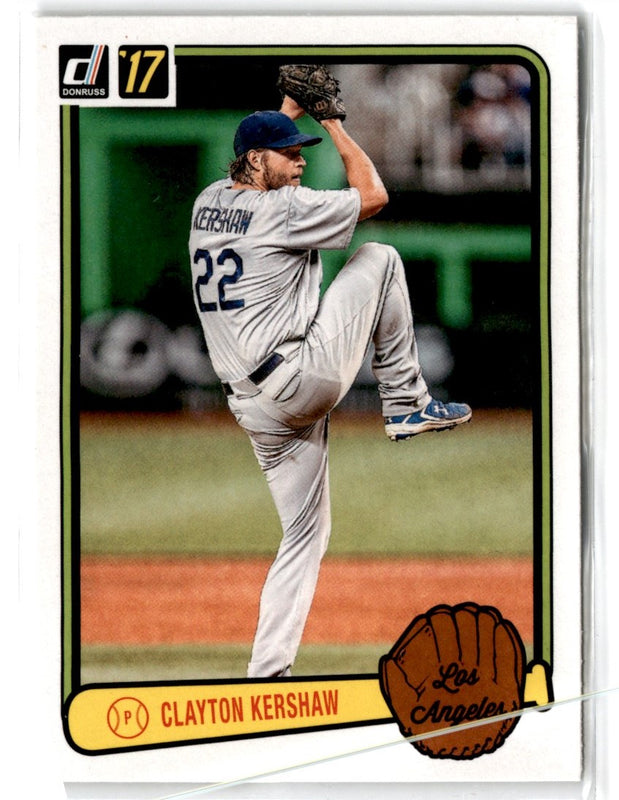 2017 Donruss Retro Variations 1983 Clayton Kershaw #RV-17