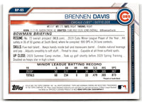 2021 Bowman Prospects Brennen Davis #BP-65