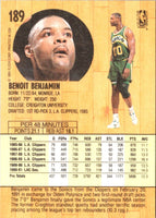 1991 Fleer Benoit Benjamin #189