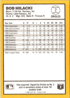1990 Donruss Best of the AL Bob Milacki #2