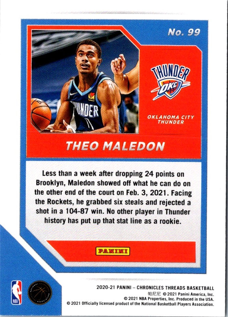 2020 Panini Chronicles Theo Maledon