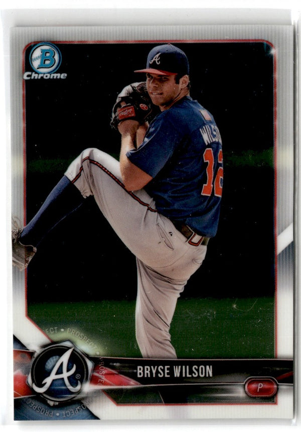 2018 Bowman Chrome Prospects Bryse Wilson #BCP135