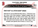 2022 Topps Chrome Update 2022 All-Star Game Rafael Devers