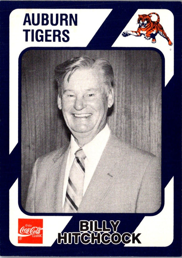 1989 Collegiate Collection Auburn Coke 580 Billy Hitchcock #174