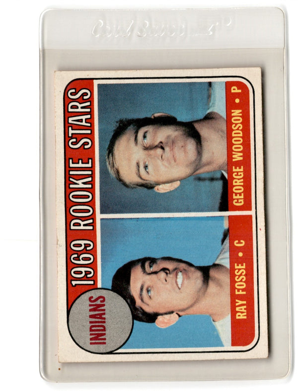 1969 Topps Indians Rookies - Ray Fosse/George Woodson #244 Rookie EX