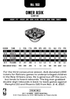 2017 Hoops Omer Asik #162