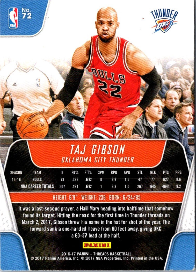 2016 Panini Threads Taj Gibson